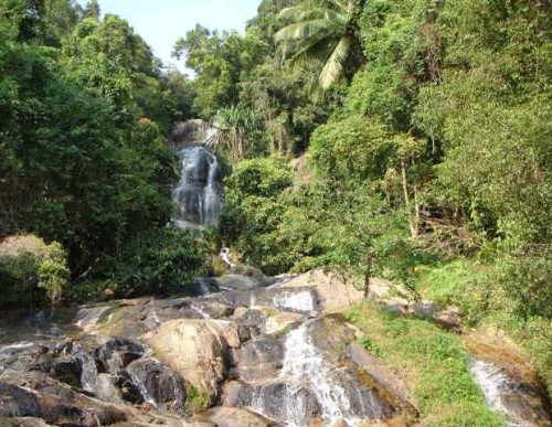 Waterfall in Koh Samui Thailand